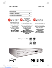 Philips DVDR3355/37B User Manual