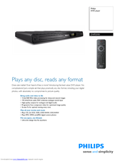 Philips DVP3310/05 Specifications
