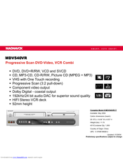 Magnavox MDV540VR/17 Specifications