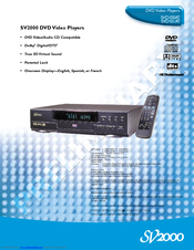 Philips SVD101AT Specifications