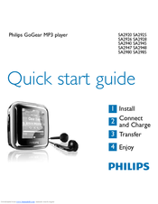 Philips SA2925A Quick Start Manual