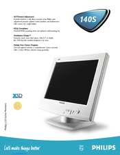Philips 140S1M Specification Sheet