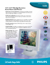 Philips 150B10 Specifications