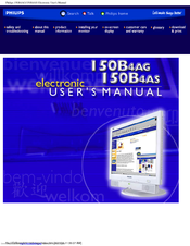 Philips 150B4AG Electronic User's Manual