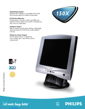 Philips 150X1Z Specification Sheet