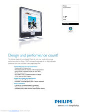 Philips 170X7F Specifications