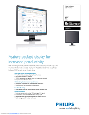 Philips Brilliance 190S9FB Specifications