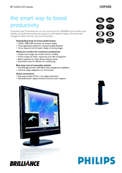 Philips Brilliance 200P6EB/27 Specifications