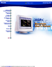Philips 202P4574 Electronic User's Manual