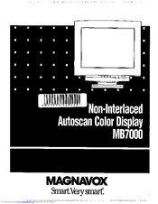 Magnavox MB7000 Operating Instructions Manual