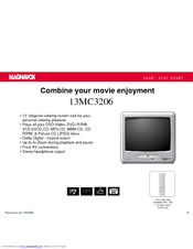 Magnavox 13MC3206 - Tv/dvd Combination Features