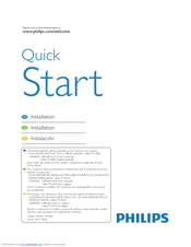 Philips 19PFL3504D/F7B Quick Start Manual