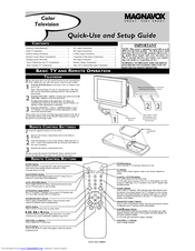 Magnavox 27MS5402 - 27v 100hz Tv Quick Use And Setup Manual