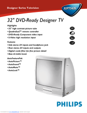 Philips 32PT543S Specifications