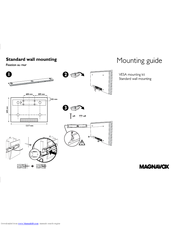 Magnavox 42MF231D-17B - Hook Up Guide Mounting Manual
