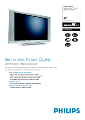 Philips 42PF9936D/37 Specifications