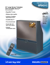 Philips Magnavox 8P5431C Specification Sheet