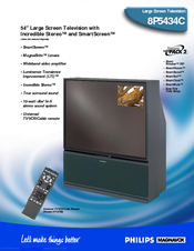 Philips Magnavox 8P5434C Specification Sheet