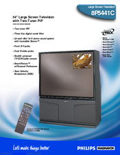 Philips Magnavox 8P5441C Specification Sheet