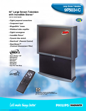 Philips Magnavox 9P5034C Specification Sheet