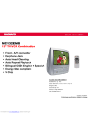 Philips MC132EMG Specifications