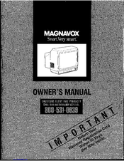 Magnavox PR1310C - Color Tv 13 Inch Portable Owner's Manual
