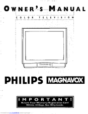 Philips COLOR TV 32 INCH TABLE TP3267C Owner's Manual