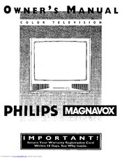 Philips COLOR TV 27 INCH TABLE TS2768C Owner's Manual