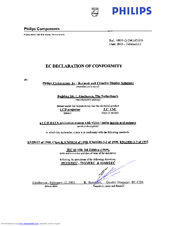 Philips LC1341 Declaration Of Conformity