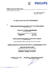 Philips LC5341/00B Declaration Of Conformity