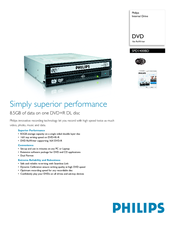Philips SPD1400BD/97 Specifications