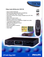 Philips CDR760/00 Specifications