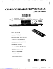 Philips CDR870/17 User Manual