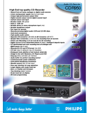 Philips CDR950/00 Specifications