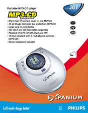 Philips EXP201/00 Specifications