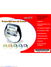 Magnavox MPC421 Features