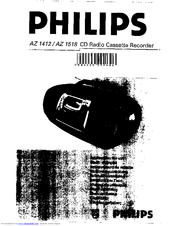 Philips AZ1412 Instructions For Use Manual