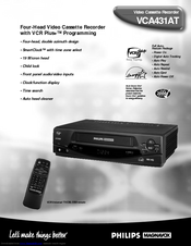 Philips VCA431AT Specifications