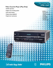 Philips VPB115AT Specifications