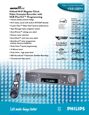 Philips VR810BPH99 Specification Sheet