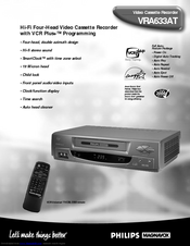 Philips VRA633AT99 Specifications