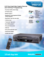 Philips VRA671AT99 Specifications
