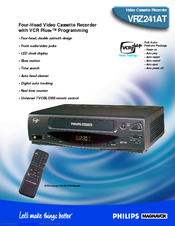 Philips VRZ241AT99 Specifications
