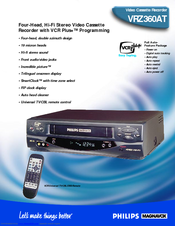 Philips VRZ360AT Specifications