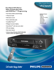 Philips VRZ364AT99 Specifications