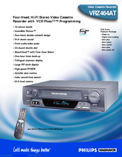 Philips VRZ464AT99 Features
