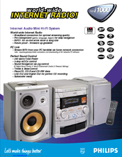 Philips FW-i1000 Specifications