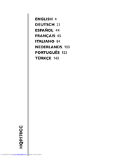 Philips SmartTouch-XL HQ9190CC User Manual