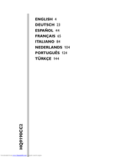 Philips HQ9190CC2 User Manual