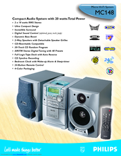 Philips MC148C Specifications